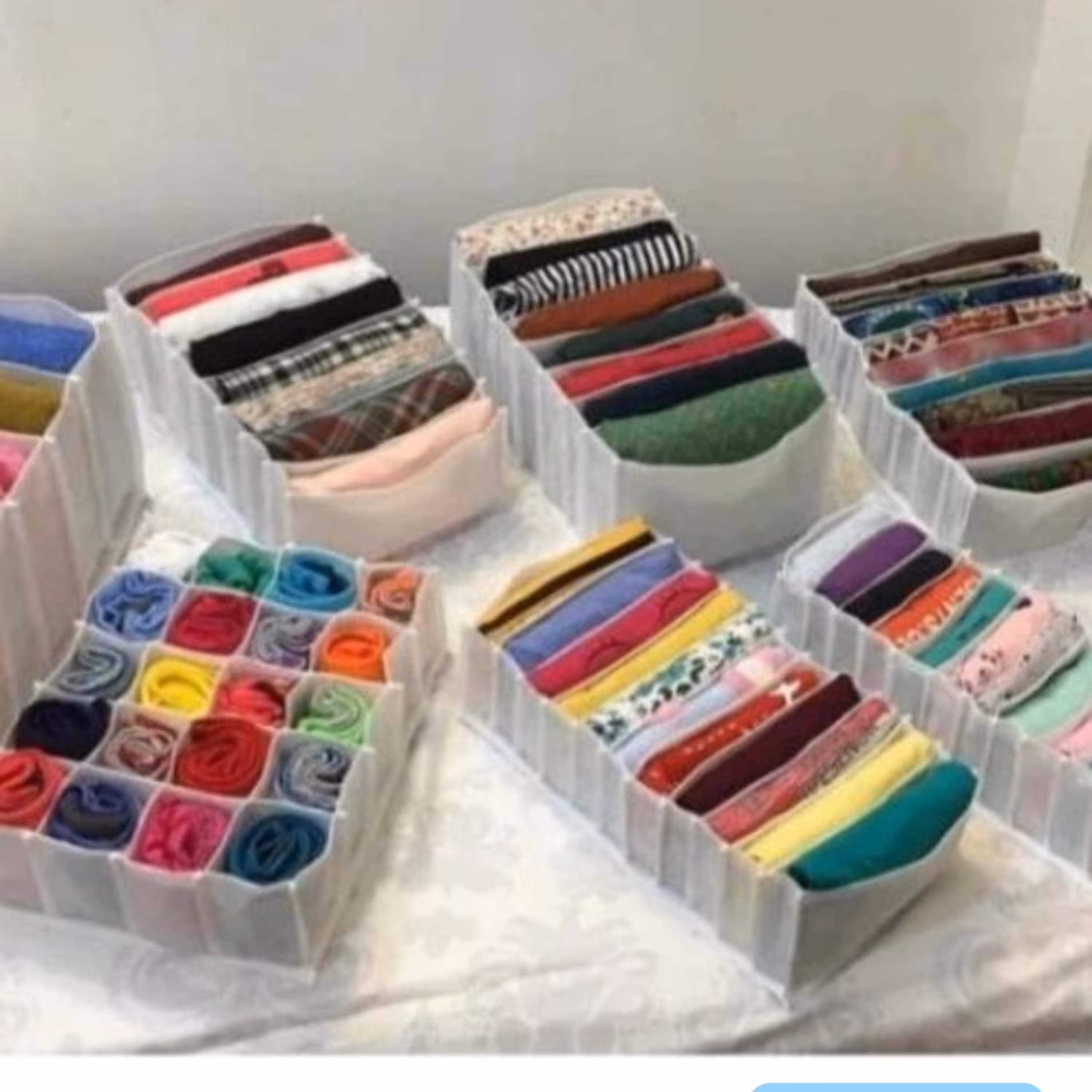 نظم دهنده پارچه ای یا مقسم چندخانه مدل لانه زنبوری چند خانه  پلاسکو حاجی ارزونی 