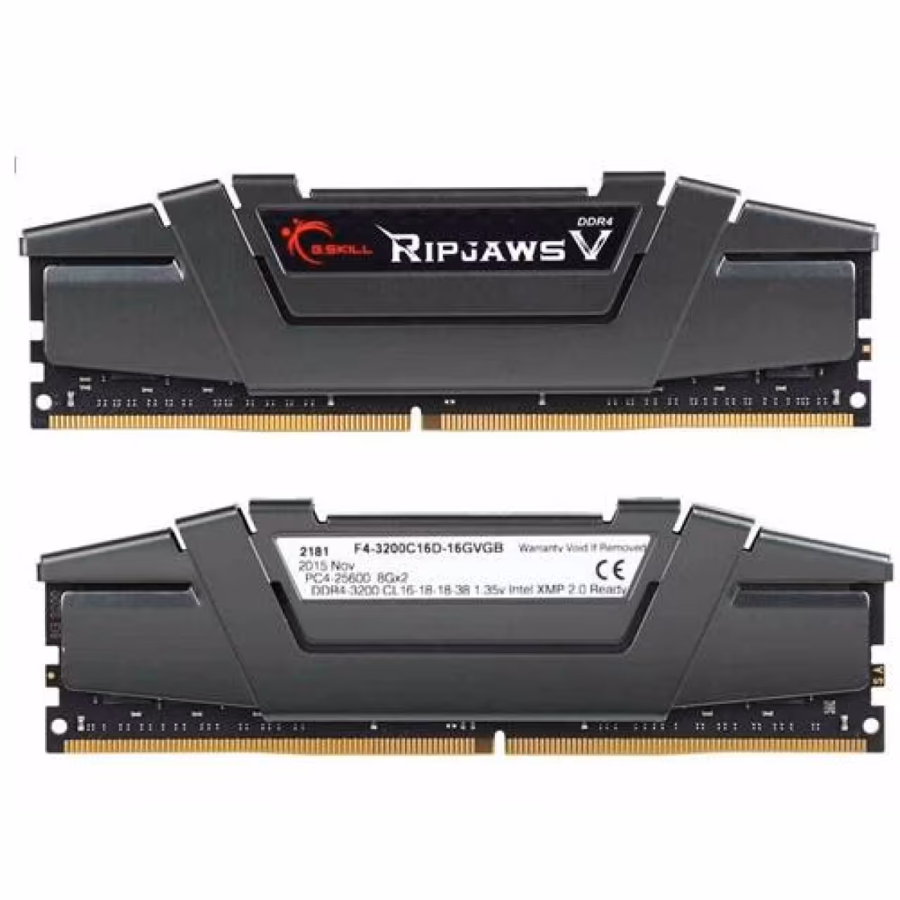 رم دسکتاپ DDR4 دو کاناله 3200 مگاهرتز CL16 جی اسکیل سری Ripjaws V ظرفیت 16 گیگابایت
