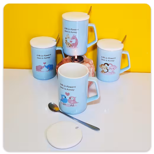 لیوان طرح عشاق مدل حیوانات