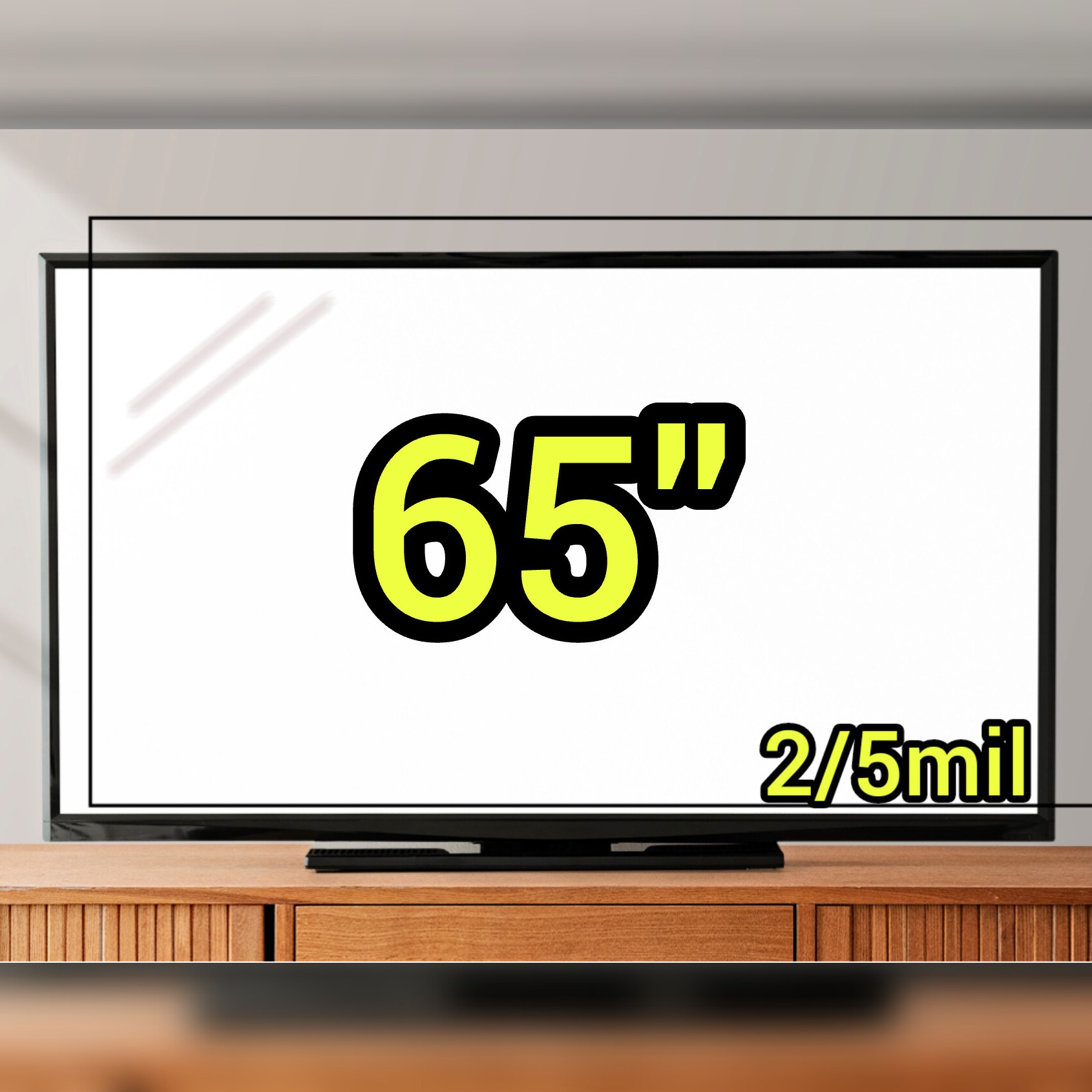 محافظ صفحه تایوان 2.5میل 65اینچ(ارسال پس کرایه)