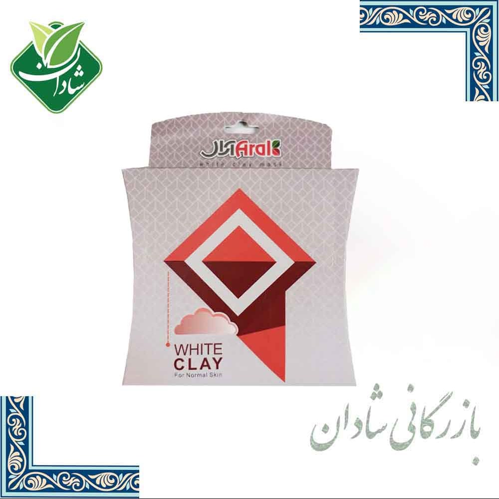 ماسک خاک رس سفید آرال
