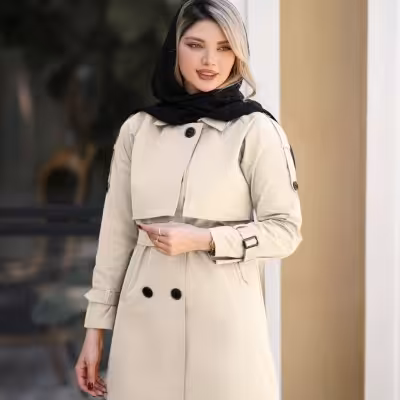 بارانی کتان TCگرم بالا