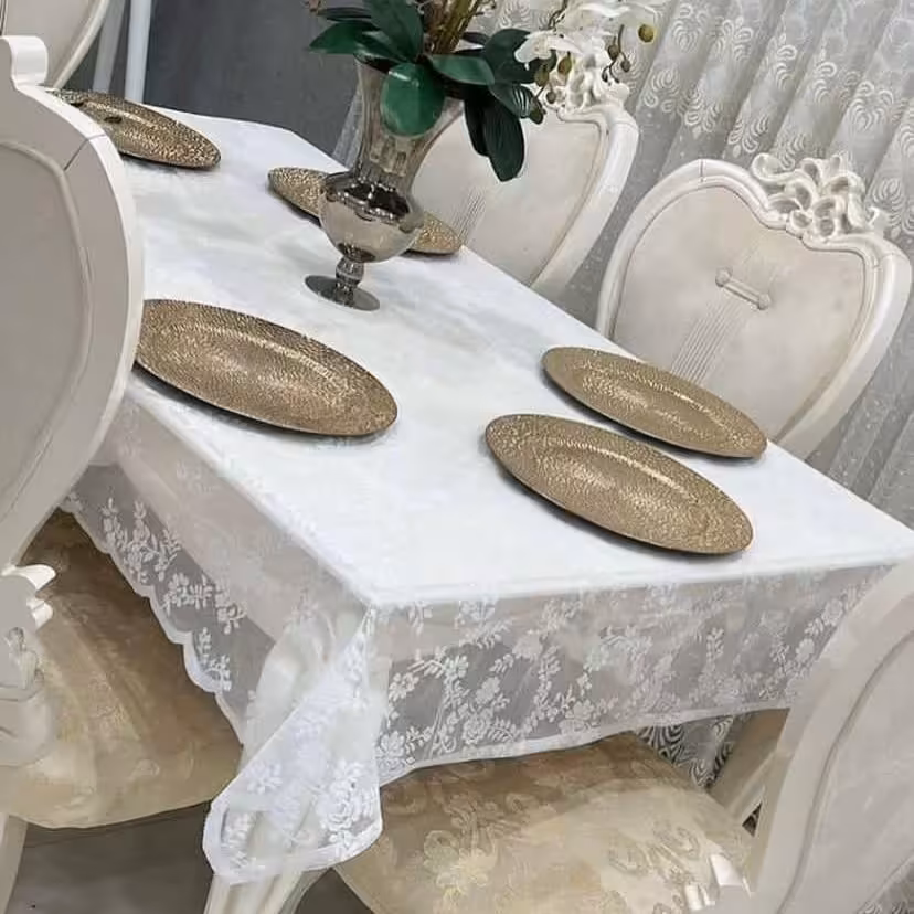 رومیزی پینک لند ترک سایز بزرگ 2 طرف دالبربرای میز 6 نفره سایز 2در150 ارسال رایگان