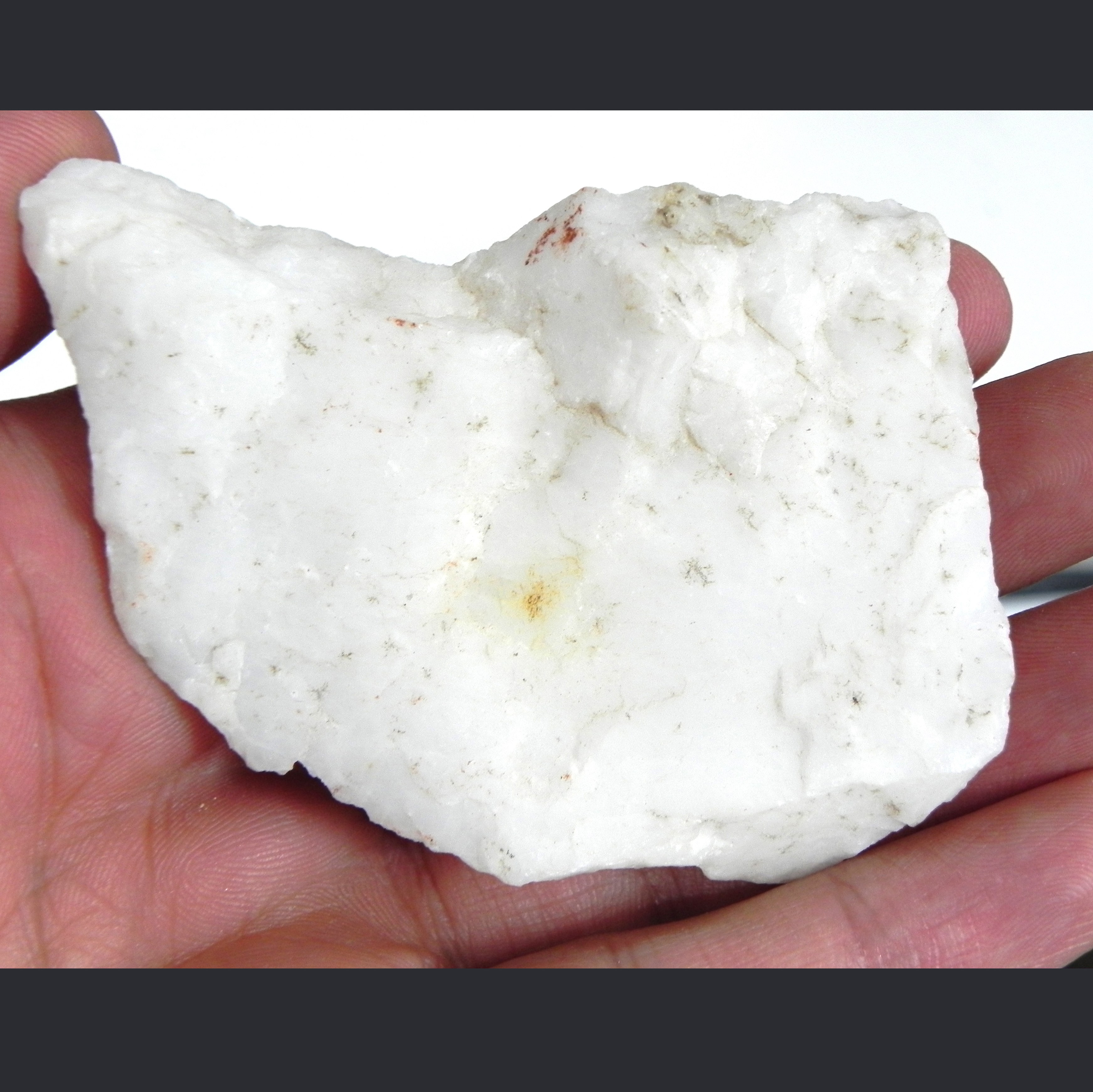 b12 سنگ راف جاسپر سفید طبیعی معدنی 107گرم7سانت مناسب تراش و دکوری کلکسیونی