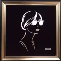 تابلو گل نقره مدل چهره