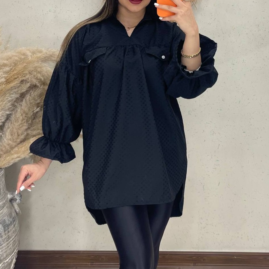 مانتوشومیزی داکرون طرح دار  مشکی جلوبسته دخترانه شومیزمانتویی کوتاه زنانه و دخترانه شومیز مانتویی خنک تابستونی خاص و شیک