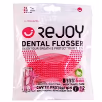 نخ و خلال دندان کمانی ریجوی 18 عددی قابدار (بسته 12 عددی)