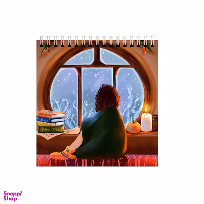 دفتر طراحی ۶۰ برگ مدل شب برفی دخترانه کد 5200681