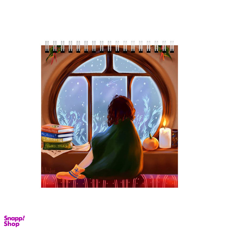 دفتر طراحی ۶۰ برگ مدل شب برفی دخترانه کد 5200681