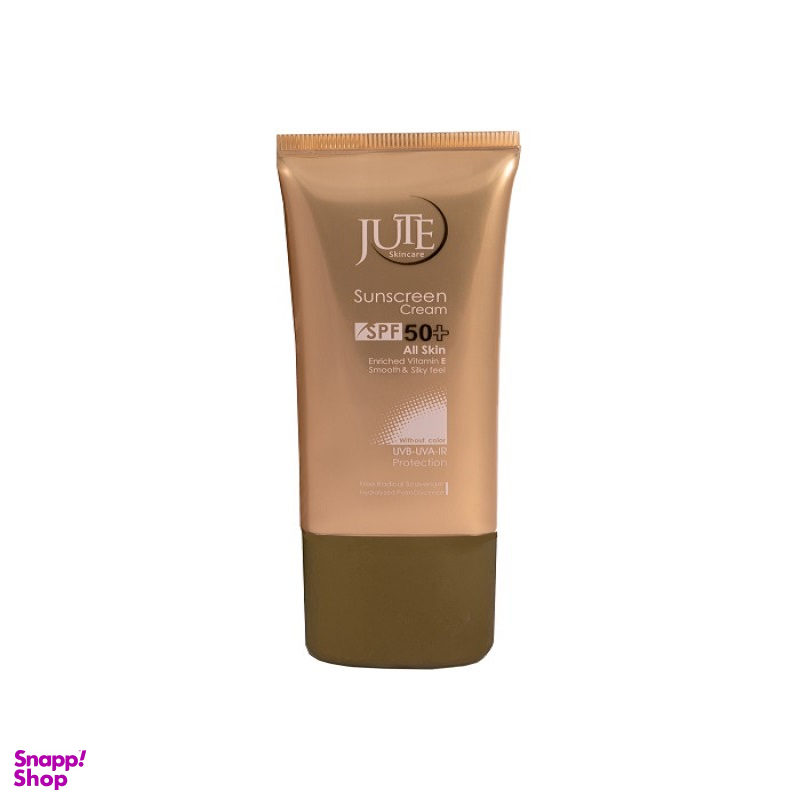 کرم ضد آفتاب ژوت (Jute)مدل Vitamin E با SPF 50 مناسب انواع پوست حجم 40 میلیلیتر بی رنگ