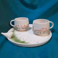 ست چایی خوری سرامیکی دست ساز