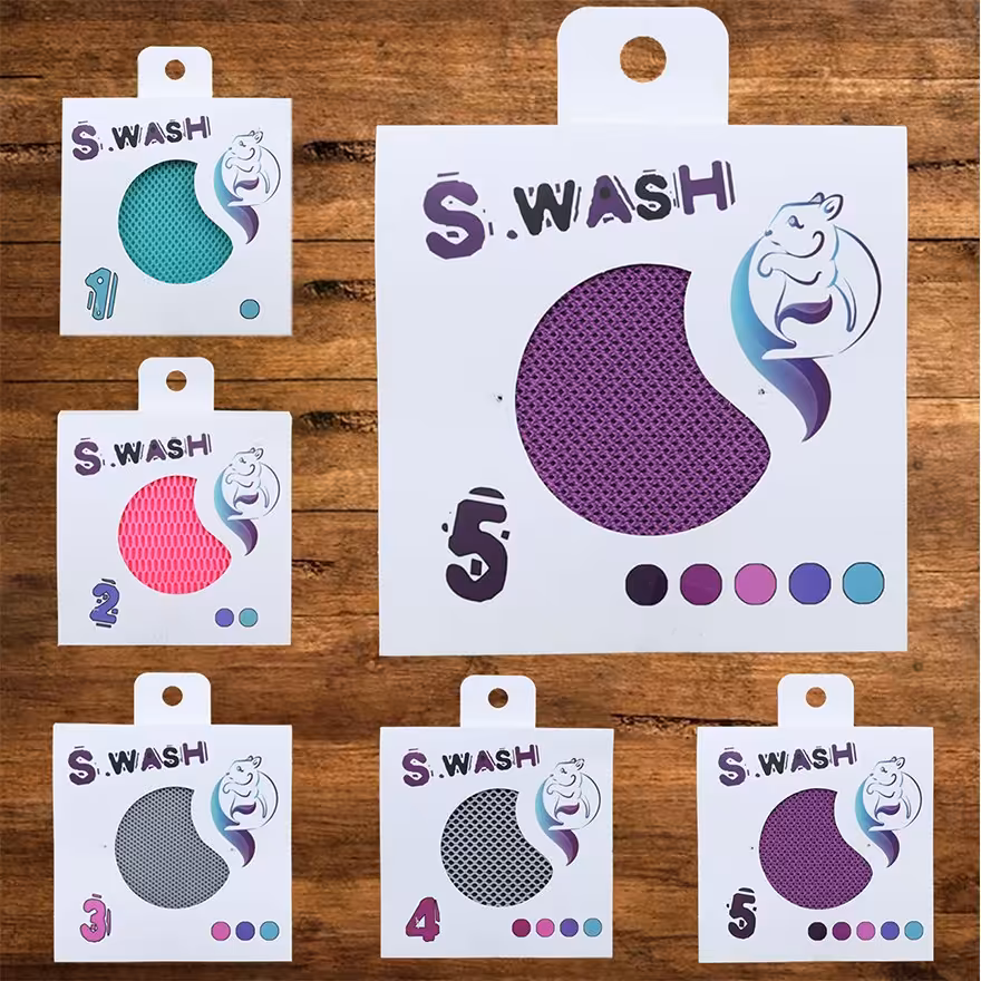 اسواش S five  چند منظوره بسته 12 عددی ( مخصوص تمامیه ظروف و سطوح )