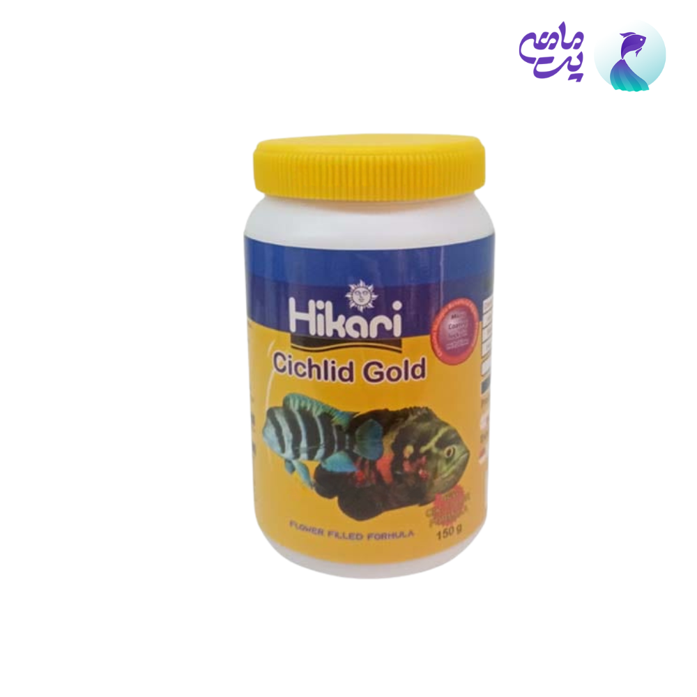 غذای ماهی سیچیلای گلد هیکاری Cichlid Gold حجم 110ml