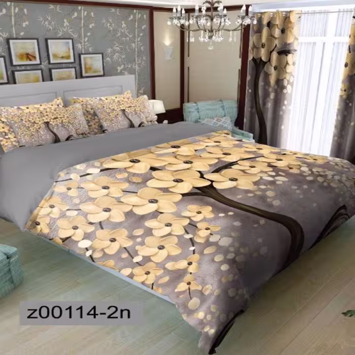 سرویس روتختی 2 نفره تنسل چاپی برندترک لند(Turk Land) z 114