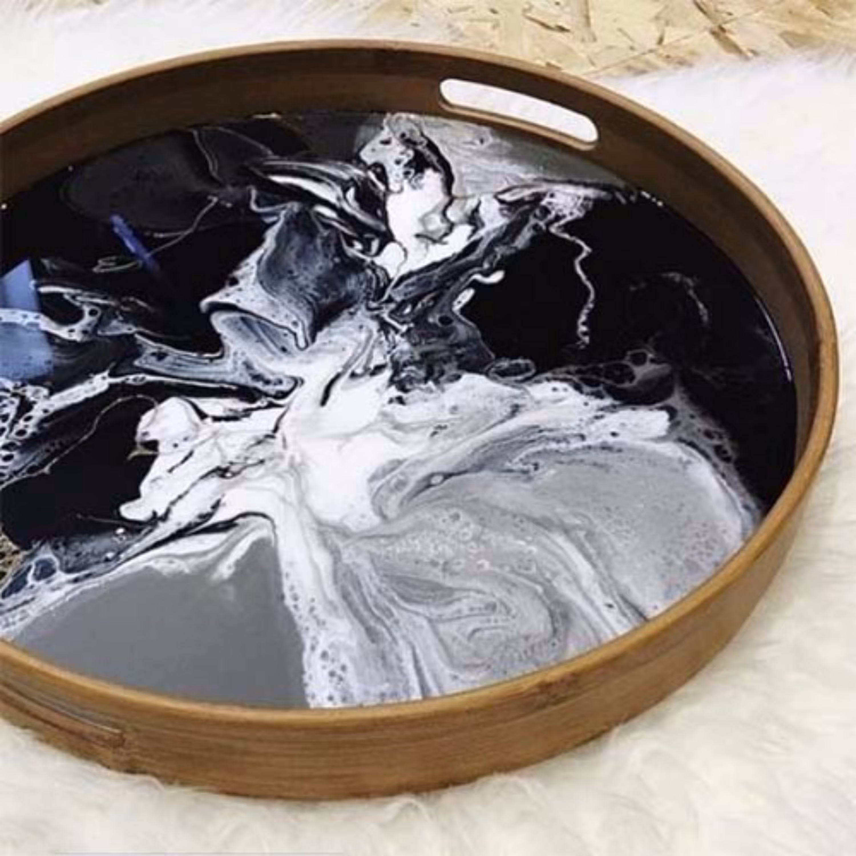 سینی رزینی دایره ای قطر 30سانت