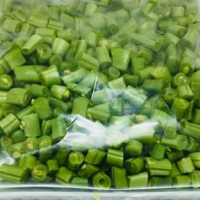 لوبیاسبز در بسته بندی نیم کیلویی