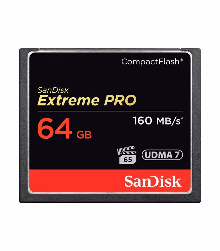 کارت حافظه SanDisk 64GB Extreme Pro (160MB/s) Compact Flash