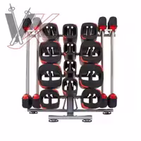 رک هالتر و صفحه لزمیلز 6 تایی Barbell rack and plate Lesmills کد1304231