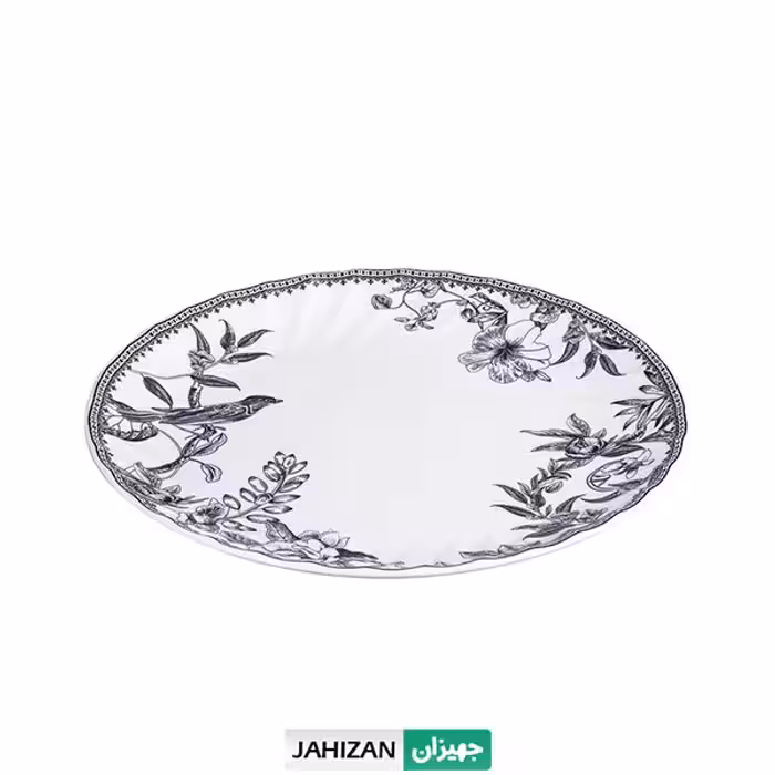 دیس گرد بزرگ گلدکیش طرح لوتوس مدل GK701151-1