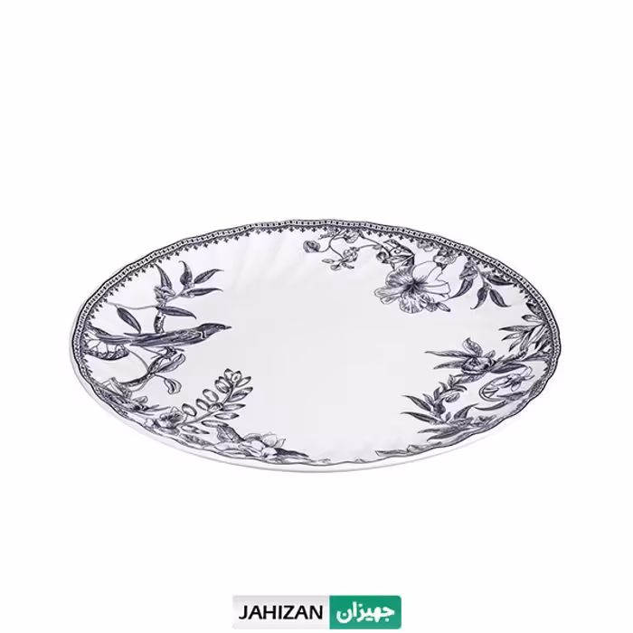 دیس گرد بزرگ گلدکیش طرح لوتوس مدل GK701151-1