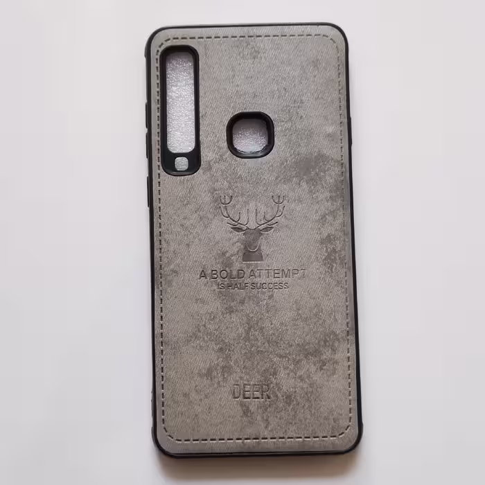 قاب طرح پارچه ای Deer طوسی گوشی سامسونگ A9 2018 یا A920F