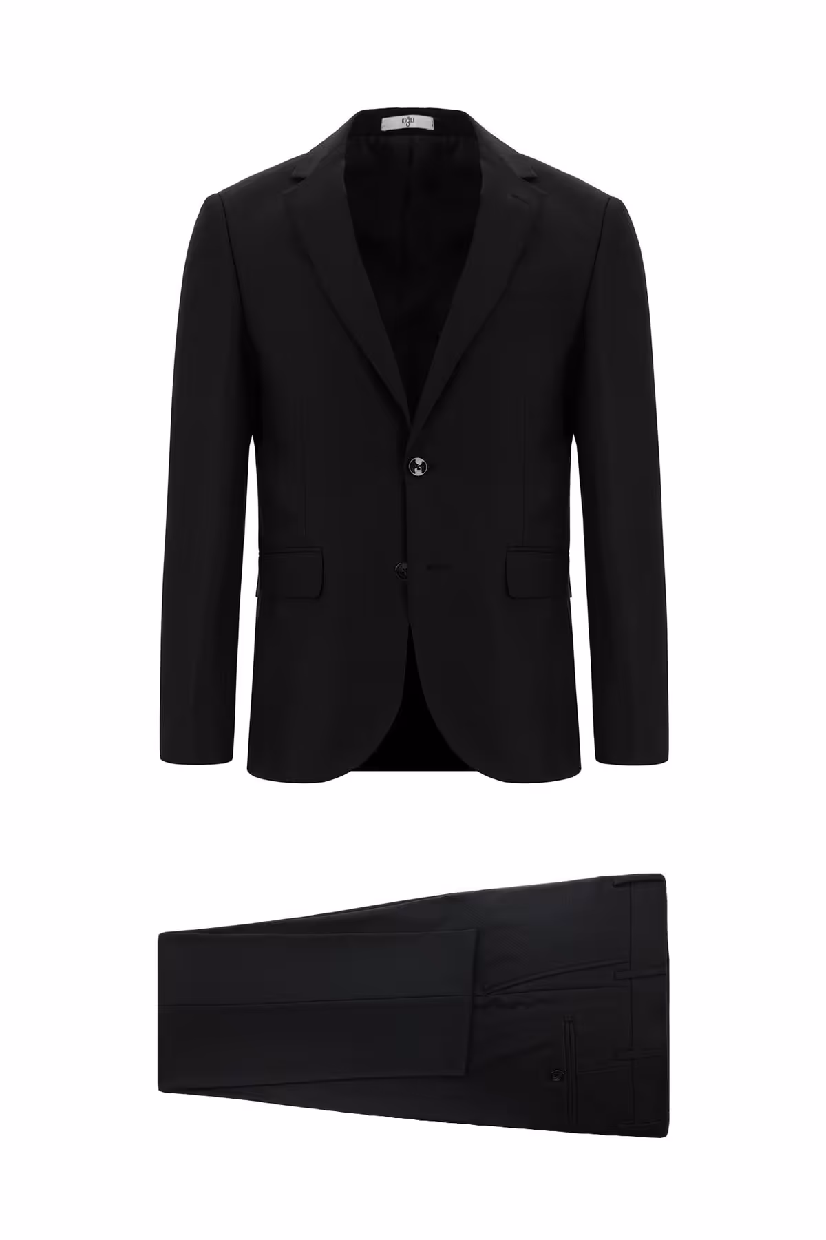 کت وشلوار مشکی مردانه و شلوار کلاسیک برش باریک Kiğılı
