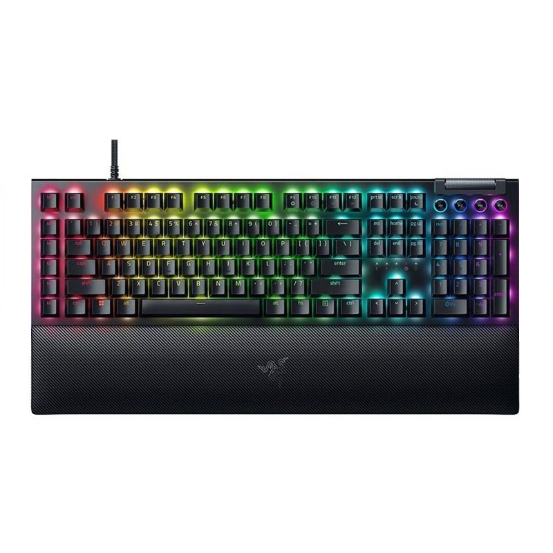 کیبورد مخصوص بازی ریزر مدل Blackwidow V4 Yellow Switch - کالاوما