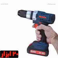 دریل پیچ گوشتی چکشی ترکمتردار دو باتری 20 ولت 8620i سری ایران رونیکس