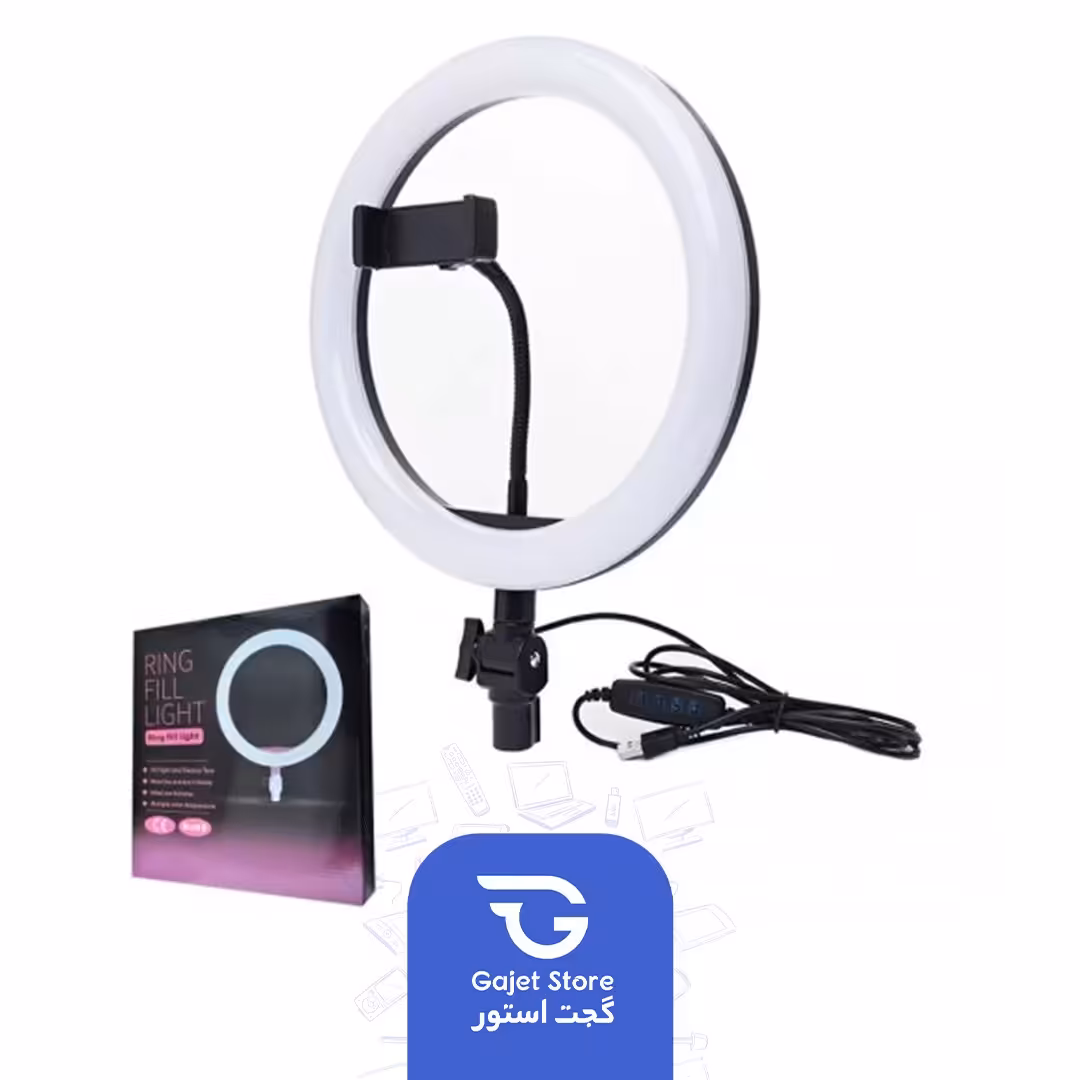 رینگ لایت Ring Fill Light ZD666 سایز 26 توان 10 وات