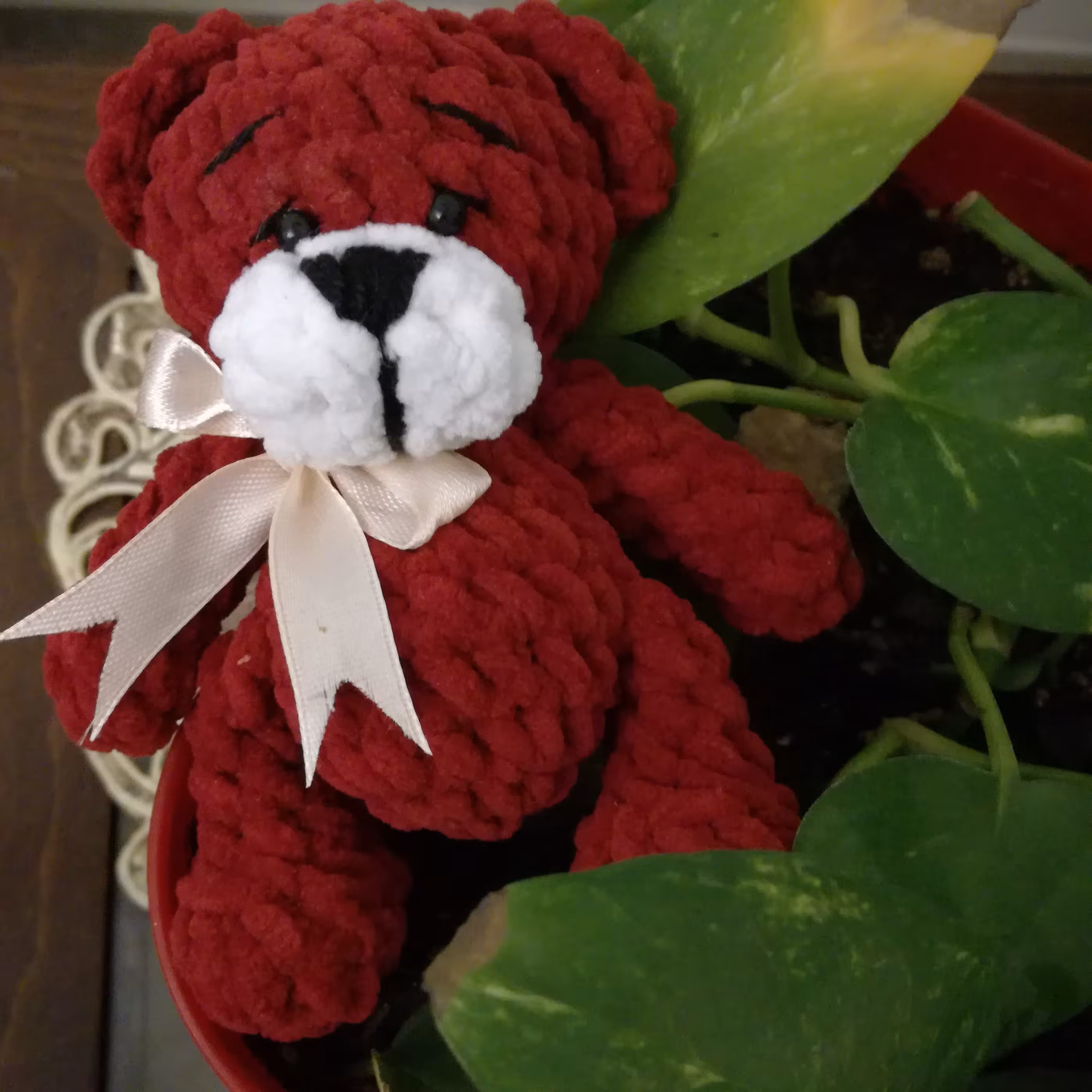  خرس دستبافت بافتنی 