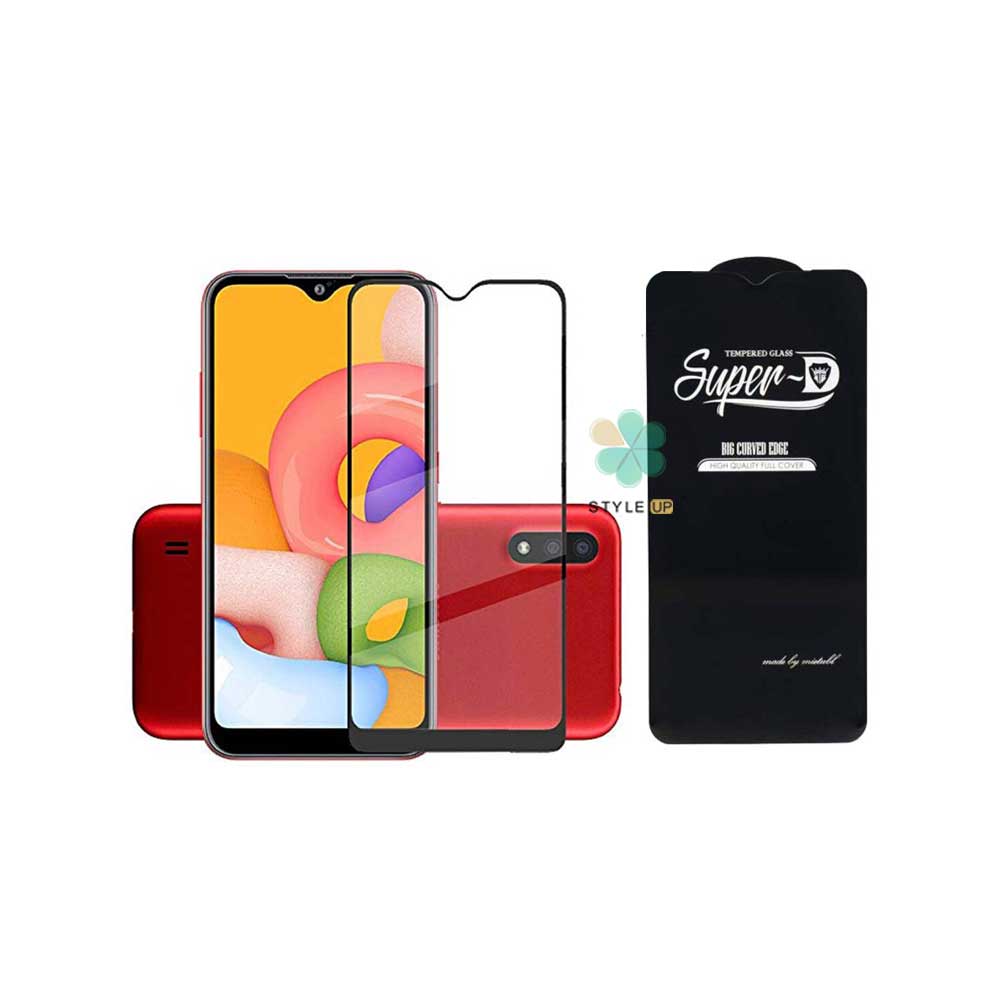 گلس گوشی سامسونگ Samsung Galaxy A01 تمام صفحه Super D