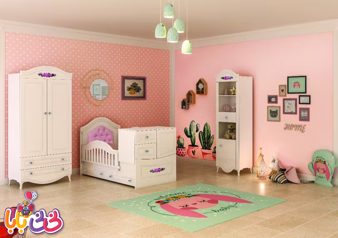 سرویس خواب دو منظوره نوزاد-نوجوان مدل روژان