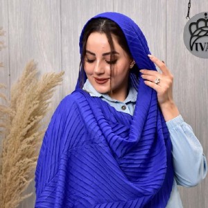 شال پلیسه نخی دور دوخت قواره 72*208