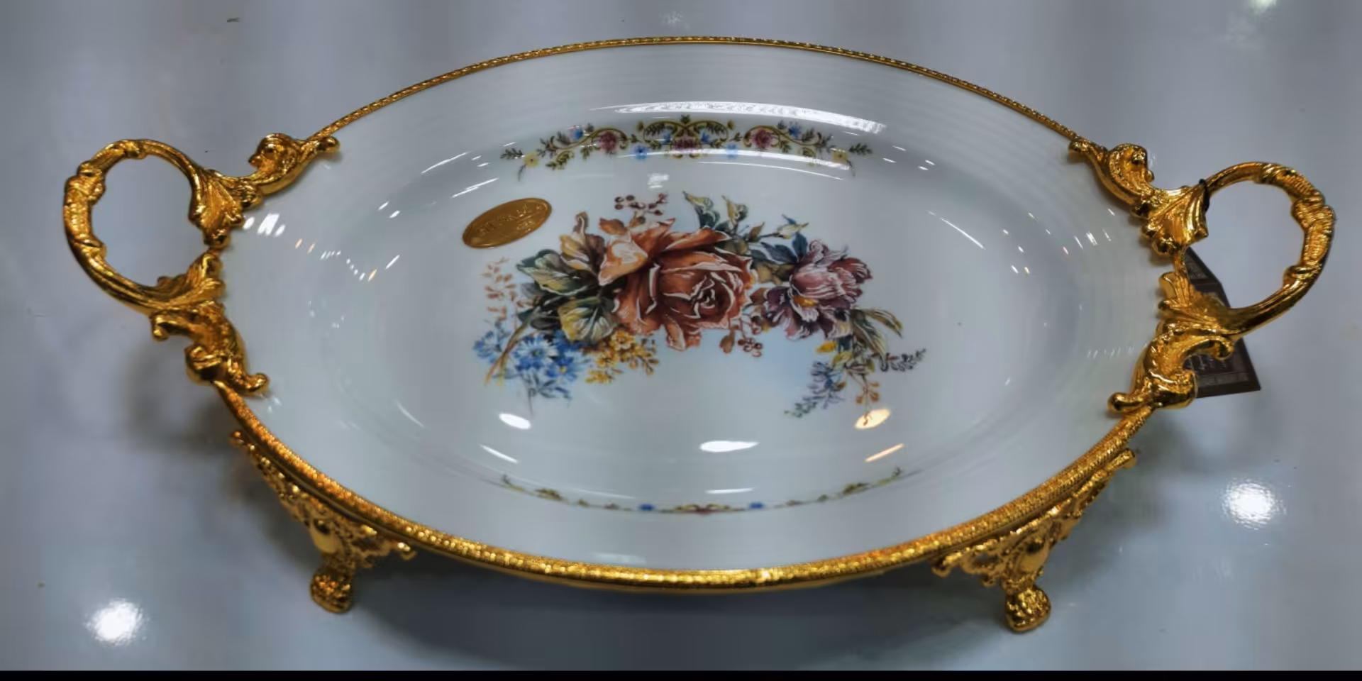 دیس بیضی تشریفات بزرگ 210 طلایی حسام | radravesh