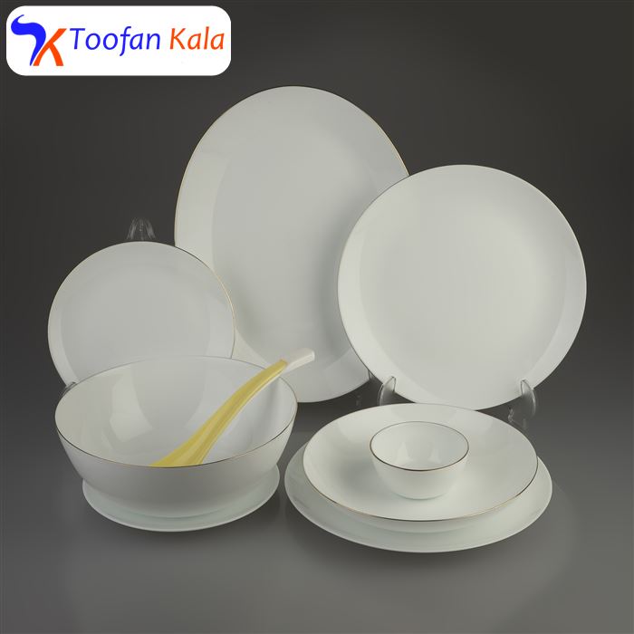 سرویس آرکوپال 26 پارچه دینو مدل گرد لب طلا