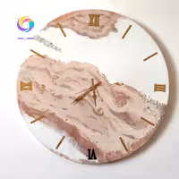 ساعت عروس رزینی و چوبی  قطر 70 سانت شیک و خاص  