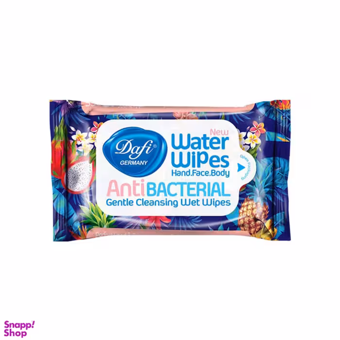دستمال مرطوب دافی (Dafi) مدل Anti Bacterial بسته 12 عددی