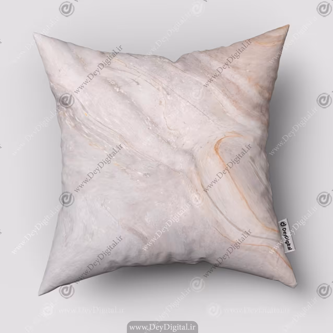 کوسن چاپی طرح سنگ اسلب صورتی PK-5442