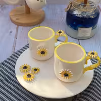 ست چایی خوری دونفره افتابگردان برجسته