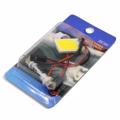 مجموعه 4 عددی LED COB سقفی خودرو 12V سفید مهتابی سایز 1626