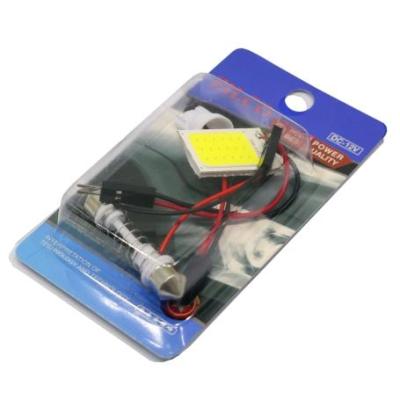 مجموعه 4 عددی LED COB سقفی خودرو 12V سفید مهتابی سایز 1626