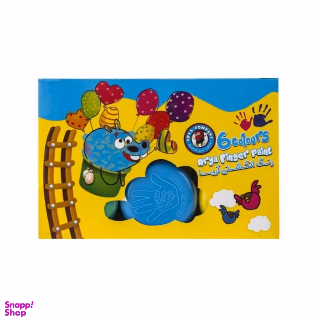 رنگ انگشتی 6 رنگ آریا شماره 7003