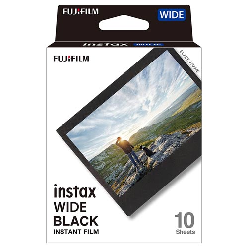 فیلم مخصوص دوربین فوجی فیلم مدل Instax Wide Black بسته ده عددی