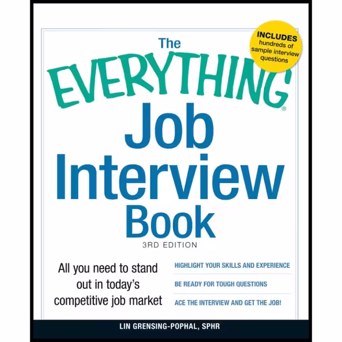 کتاب زبان اصلی The Everything Job Interview Book انتشارات تازه ها