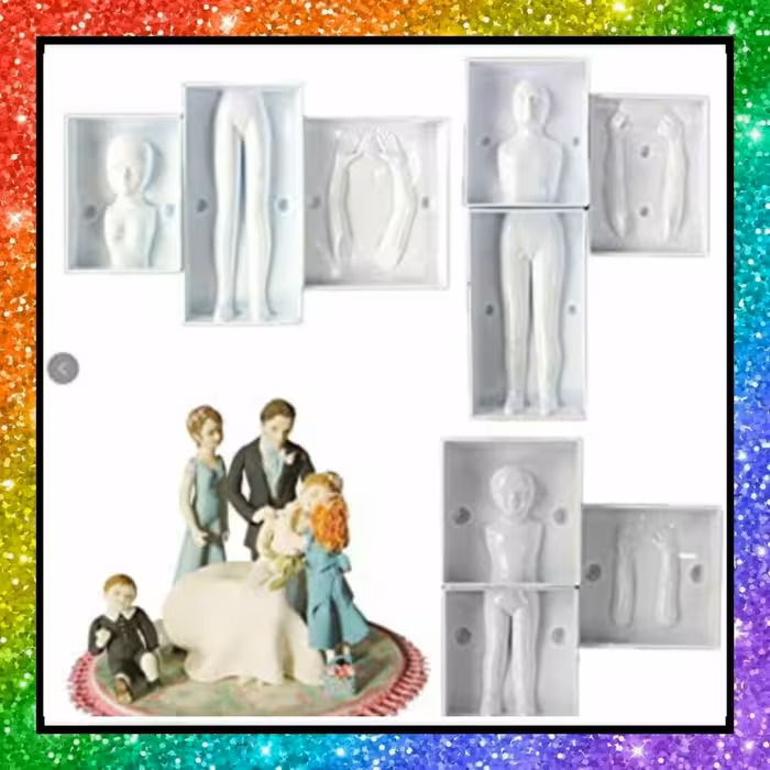 مجسمه آناتومی زن ارتفاع سر با بدن 8 سانت ارتفاع پا13 