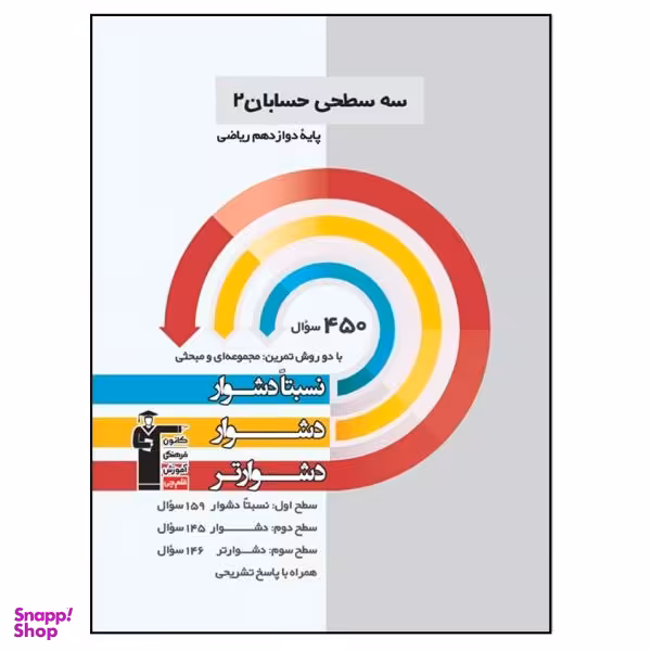 کتاب سه سطحی حسابان پایه دوازدهم اثر جمعی از نویسندگان نشر قلم چی