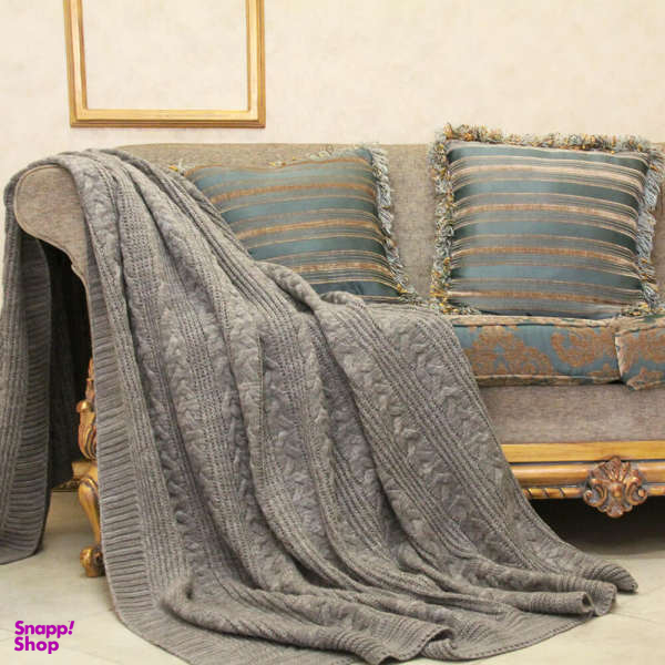 شال مبل و تخت ستیمو طرح مارپیچ سایز 220×160سانتی متر