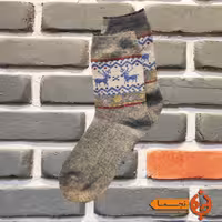 جوراب پشمی گرم طرح گوزن مناسب پاییز و زمستان کد k01