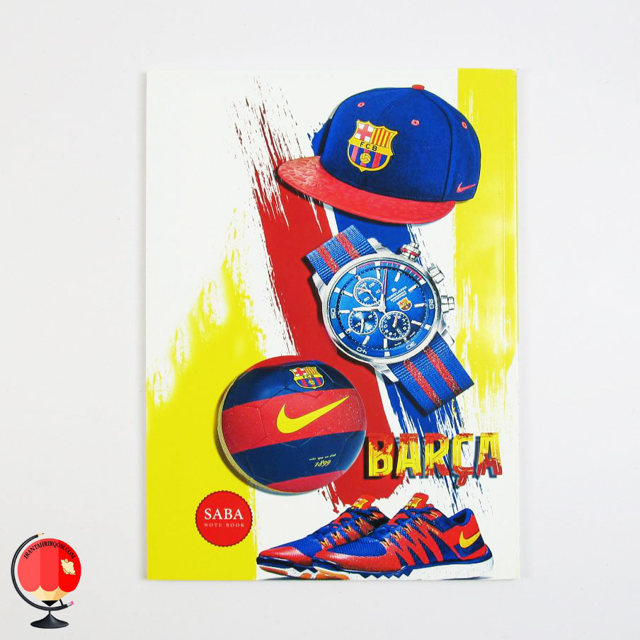 دفتر مشق 50 برگ طرح بارسلونا صبا