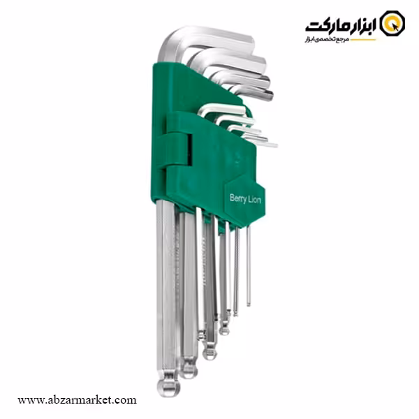 آچار آلن سر گرد برلیون کارتی کوتاه 9 عددی مدل 062106778